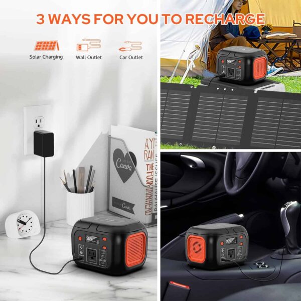 Portable Power Station 97Wh Power Bank 26400mAh Battery Pack Fasting Charging 150W AC Outlet Solar Generators - Image 4