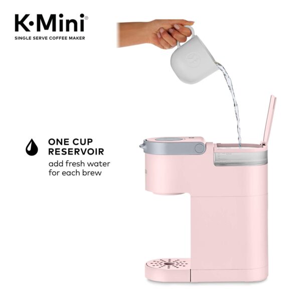 K-Mini Single Serve K-Cup Pod Coffee Maker, Dusty Rose, 6 to 12 oz. Brew Sizes - Image 8