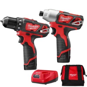MILWAUKEE 2494-22 M12 Drill/Impact Combo Kit