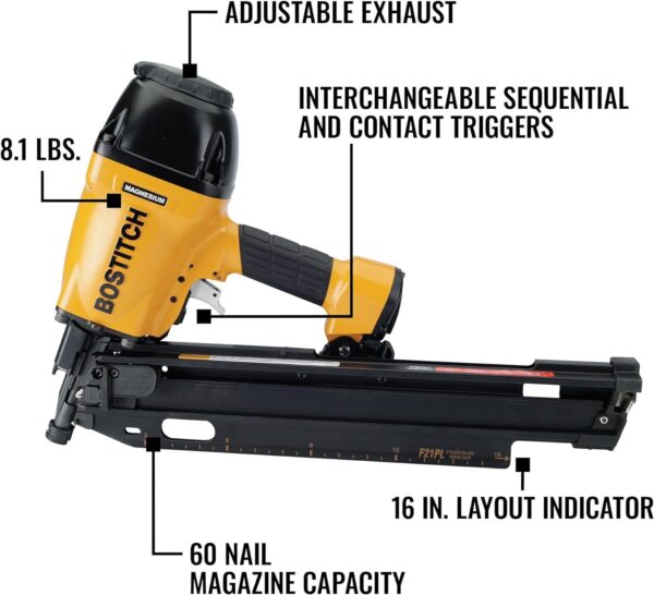 21-Degree Pneumatic Framing Nailer - Image 2