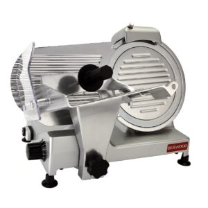 BESWOOD 10  Premium Chromium-plated Steel Blade Electric Deli Meat Cheese Food Slicer Commercial