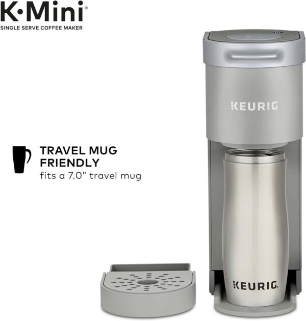K-Mini Single Serve Coffee Maker, Studio Gray, 6 to 12 oz. Brew Sizes - Image 8