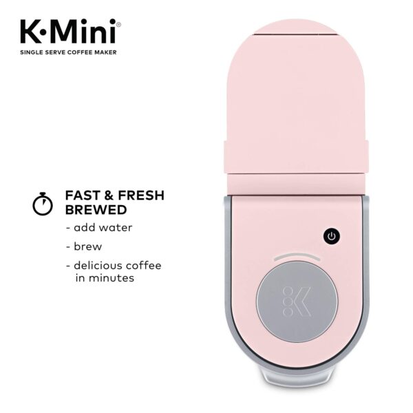 K-Mini Single Serve K-Cup Pod Coffee Maker, Dusty Rose, 6 to 12 oz. Brew Sizes - Image 10