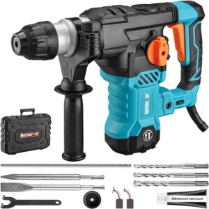 Berserker 1-1/4  SDS-Plus Rotary Hammer Drill with Vibration Control,Safety Clutch,12.5 Amp
