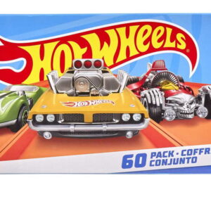 Hot Wheels Set of 60 1:64 Scale Toy Cars or Trucks, Collectible Vehicles (Styles May Vary)