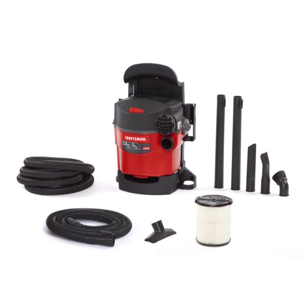 5 gal Corded Wet/Dry Vacuum 5 amps 120 V 5 HP