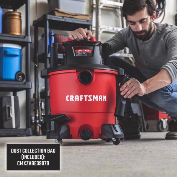 9 gal Corded Wet/Dry Vacuum 8.3 amps 120 V 4.25 HP - Image 7