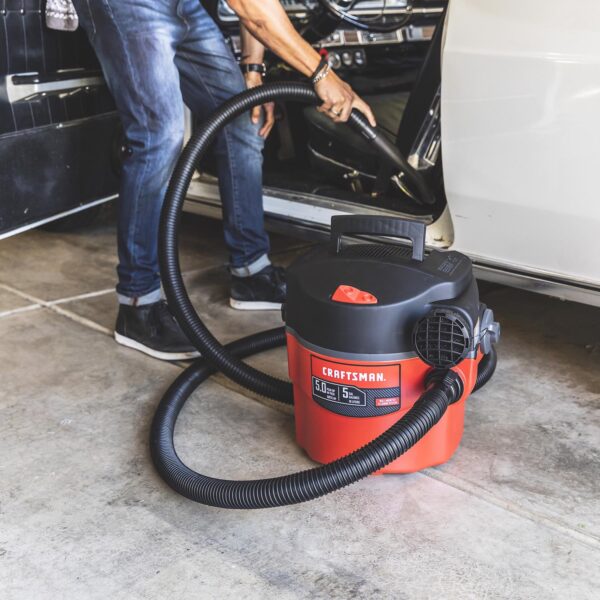 5 gal Corded Wet/Dry Vacuum 5 amps 120 V 5 HP - Image 6