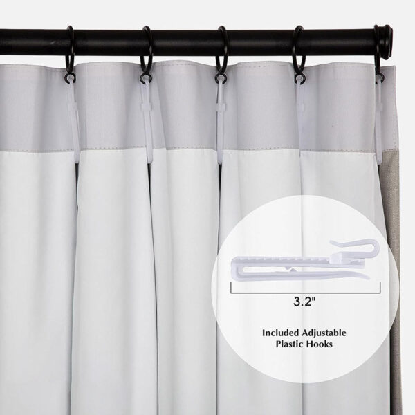 Pinch Pleated Lille Linen Memory Trained Blackout Curtains Natural Modern Custom Drapes - Image 13