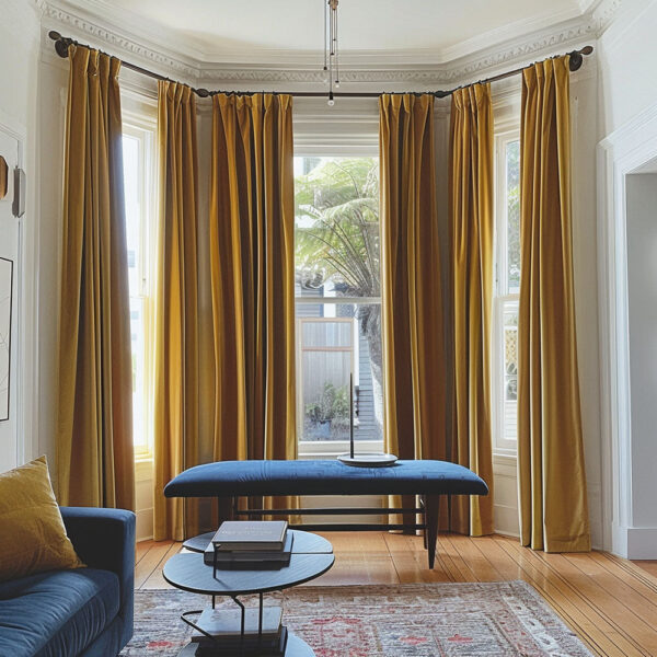 Vol Velvet Blackout Curtains Luxury Luster Custom Drapes Coffee Bean | Pleated - Image 2
