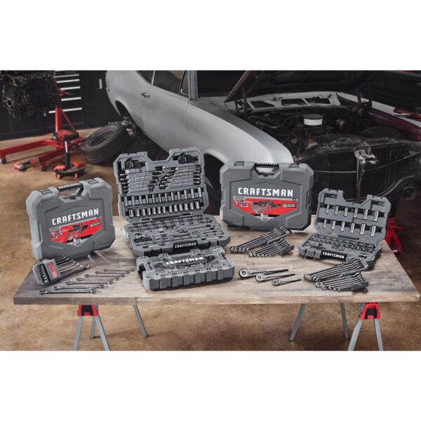OVERDRIVE 3/8 in. drive Metric/SAE 6 Point Mechanic s Tool Set 49 pc - Image 6