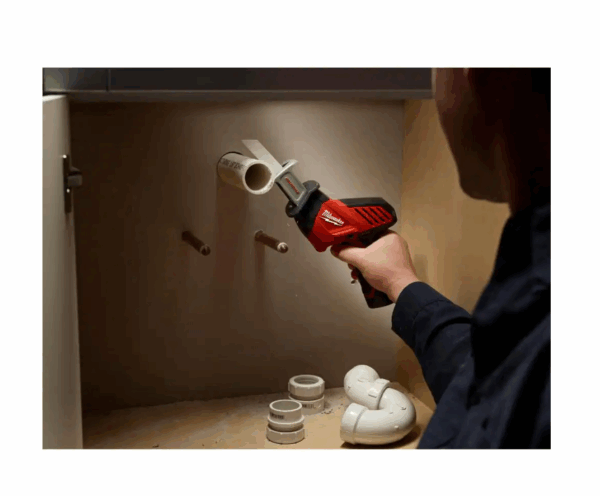 2420-21-2426-20-48-11-2460 M12 12V Lithium-Ion HACKZALL Cordless Reciprocating Saw Kit with M12 Oscillating Multi-Tool   6.0Ah XC Battery Pack - Image 9