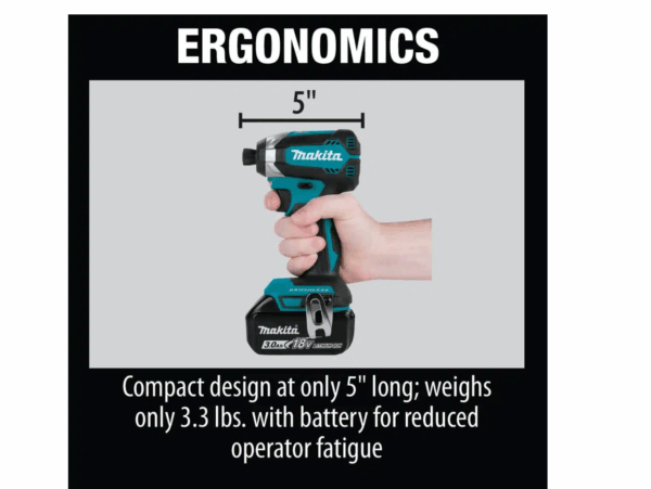 XDT131 18V LXT Lithium-Ion Brushless Cordless Impact Driver Kit with (1) Battery 3.0Ah And Charger - Image 9