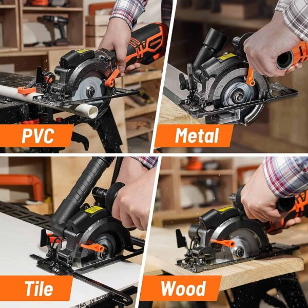 DOVAMAN Circular Saw, 5.8A Mini Circular Saw - Image 6