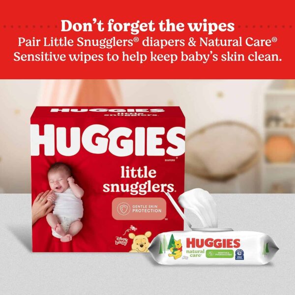 Huggies Size 2 Diapers, Little Snugglers Baby Diapers, Size 2 (12-18 lbs), 180 Count - Image 11