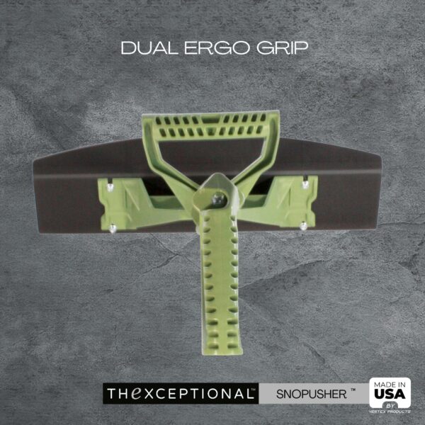 TheXceptional Easy Doze-It 36  SnoPusher | Ergonomic Push Plow Shovel with 2 Handle Grips - Image 8