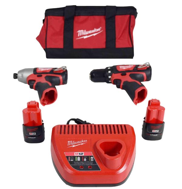 MILWAUKEE 2494-22 M12 Drill/Impact Combo Kit - Image 2
