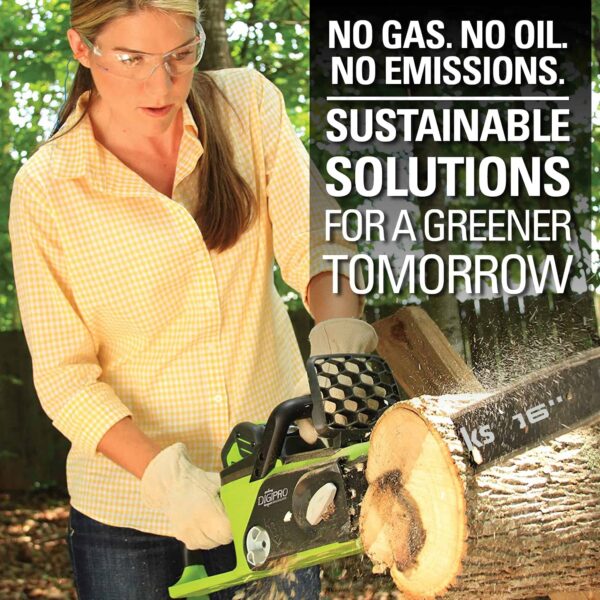 40V 16  Brushless Cordless Chainsaw, 4.0Ah Battery and Charger Included - Image 2