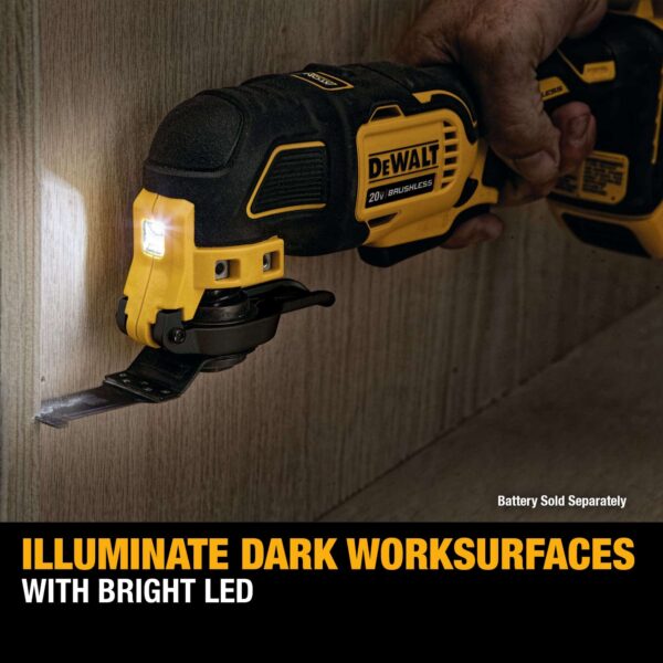 ATOMIC 20V MAX* Oscillating Tool, Cordless, Oscillating, Tool only (DCS354B) - Image 4