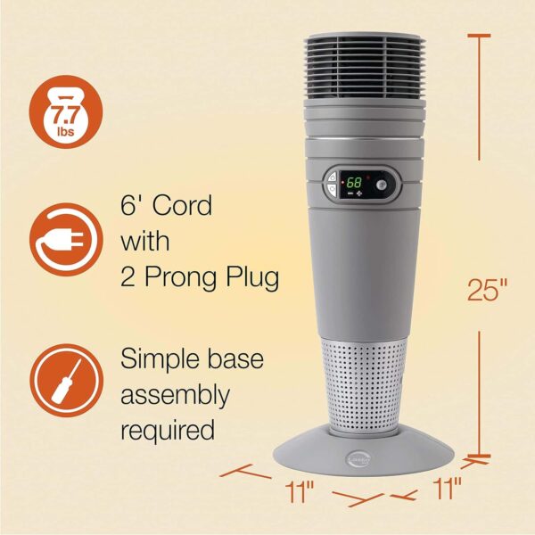 Heating Space Heater, 25 , Grey 6462 - Image 5