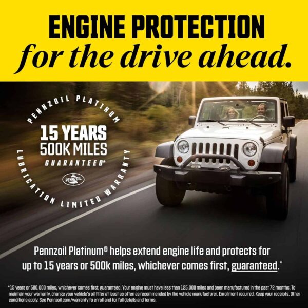 Pennzoil Ultra Platinum (6x1qt): Full Syn 0W-40, Extreme Protection, Case Deal - Image 5