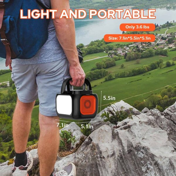 Portable Power Station 97Wh Power Bank 26400mAh Battery Pack Fasting Charging 150W AC Outlet Solar Generators - Image 8