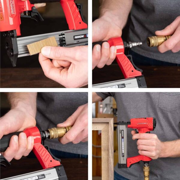 Arrow PT23G 23 Gauge Compact Pneumatic Pin Nail Gun, Oil-Free, Fits 3/8”, 1/2”, 5/8”, 13/16” and 1” Nails - Image 3