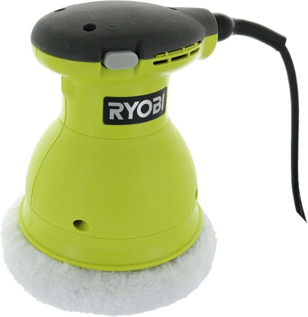 Ryobi RB61G 6 Inch Corded 120 Volt AC, .5 Amp 4,800 OPM Swirl-Free Orbital Buffer - Image 3