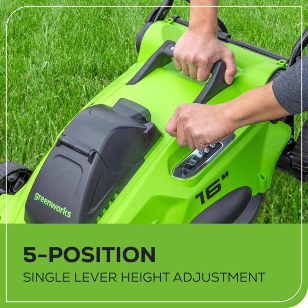 40V 16  Brushless Cordless (Push) Lawn Mower (75+ Compatible Tools), 4.0Ah Battery and Charger Included - Image 8