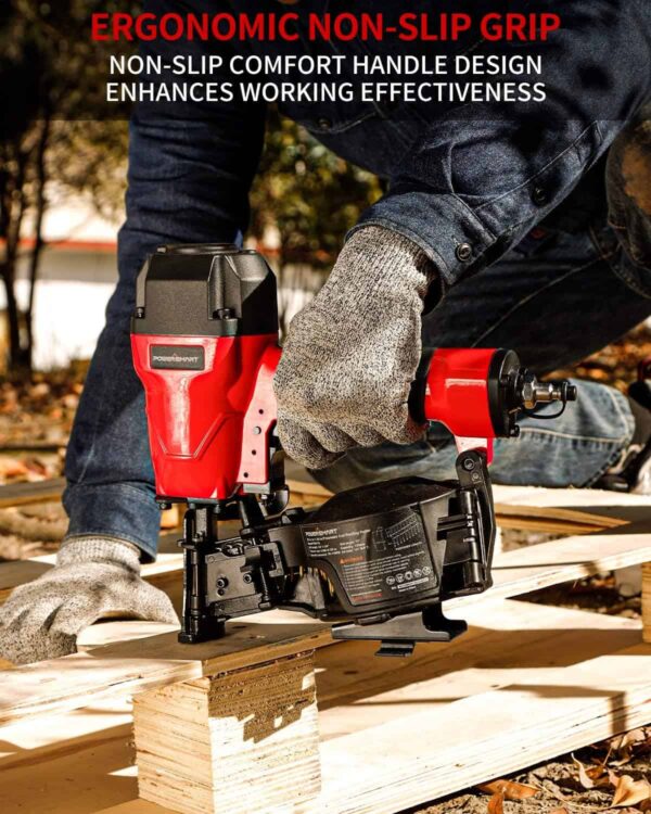 PowerSmart Roofing Nailer, 15 Degree Roofing Nail Gun with Safety Goggles - Image 5