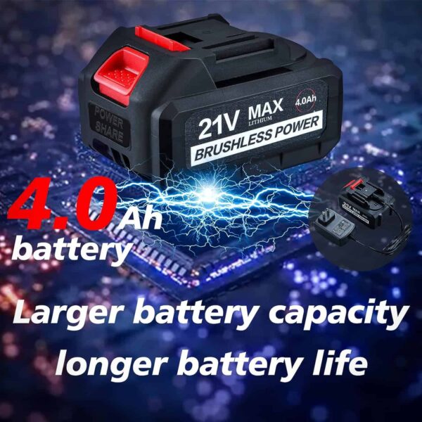 AOBEN 21V Cordless Impact Wrench Powerful Brushless Motor with 1/2  Square Driver - Image 5