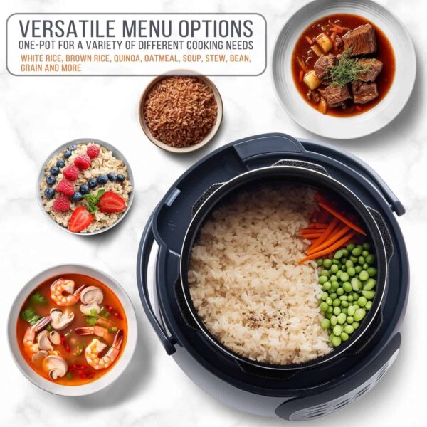 Bear Rice Cooker 3 Cups (Uncooked), Fast Electric Pressure Cooker - Image 2