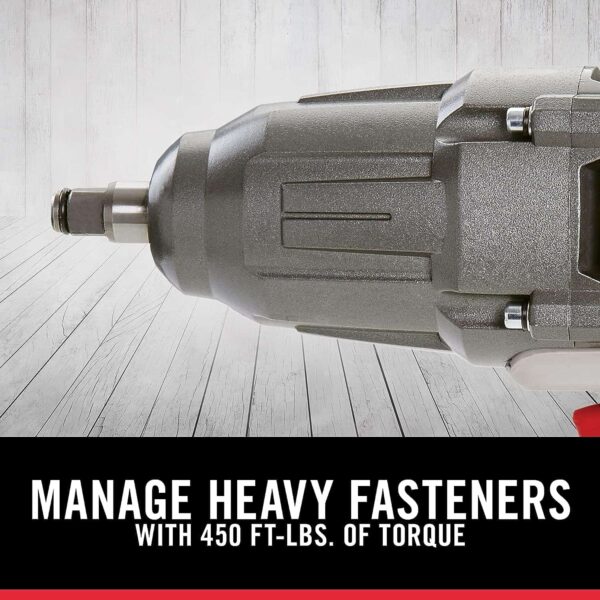 PORTER-CABLE Impact Wrench, 7.5-Amp, 450 lbs. of Torque, 1/2 Inch, Corded (PCE211) - Image 4