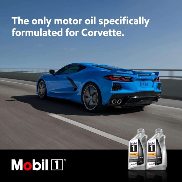 Mobil 1 Supercar Advanced Full Synthetic Motor Oil 0W-40, 6-pack of 1 quarts - Image 3
