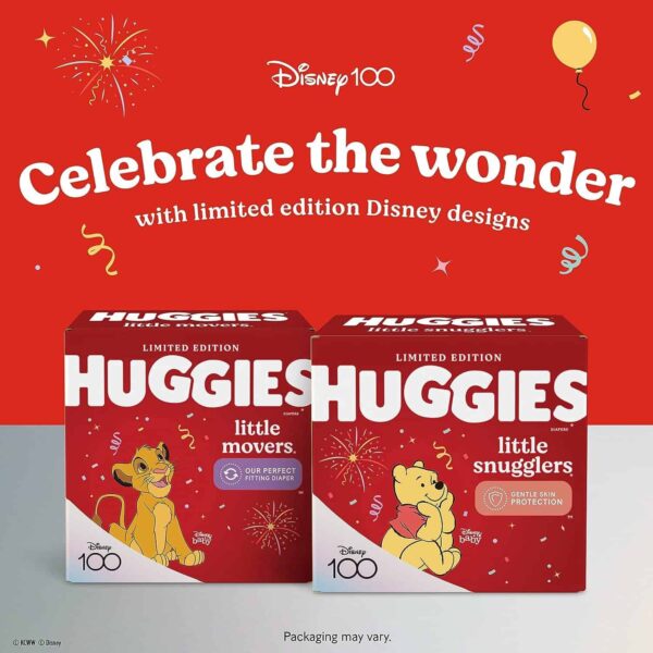 Huggies Size 2 Diapers, Little Snugglers Baby Diapers, Size 2 (12-18 lbs), 180 Count - Image 3