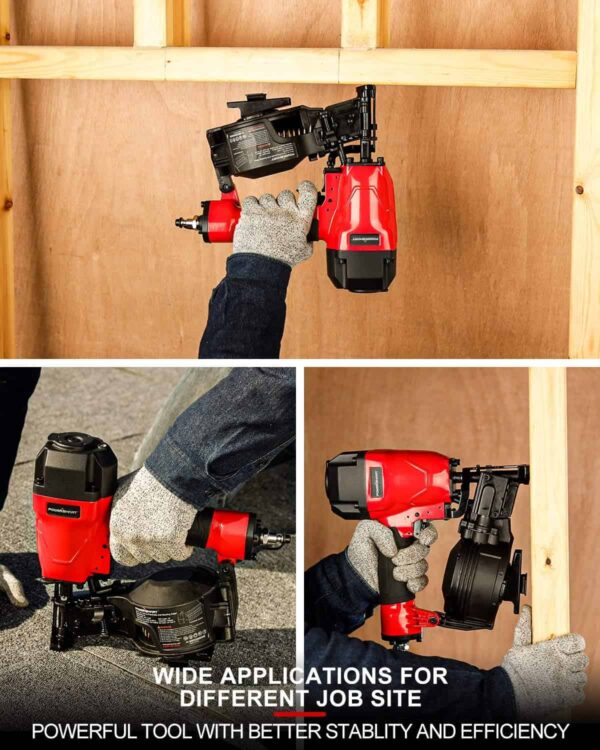PowerSmart Roofing Nailer, 15 Degree Roofing Nail Gun with Safety Goggles - Image 7