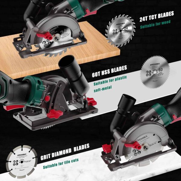 HYCHIKA 6.2A Mini Circular Saw - Image 7