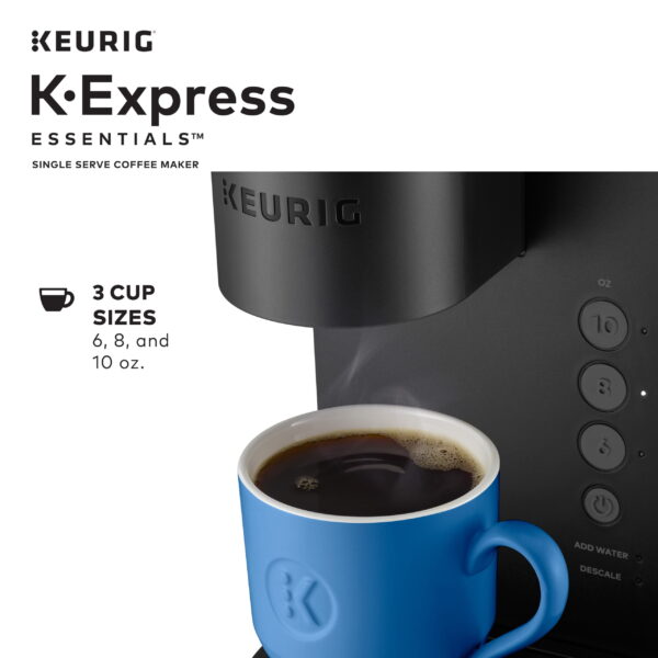 K-Express Essentials Single Serve K-Cup Pod Coffee Maker, Black - Image 5