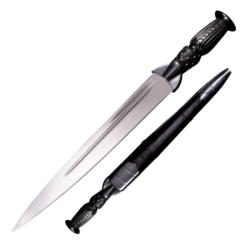 Handmade Carbon Steel Scottish Dirk Sword Replica, 13 Inch Blade