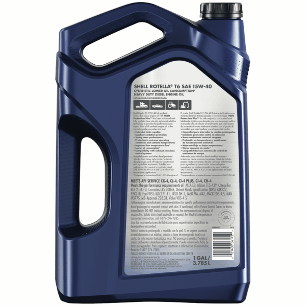 (3 pack)  T6 Full Synthetic 15W-40 Diesel Engine Oil, 1 Gallon (3 Pack Case) - Image 2