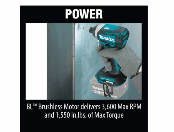 XDT14Z 18V LXT Lithium-Ion Brushless 1/4 in. Cordless Quick-Shift Mode 3-Speed Impact Driver (Tool Only) - Image 10