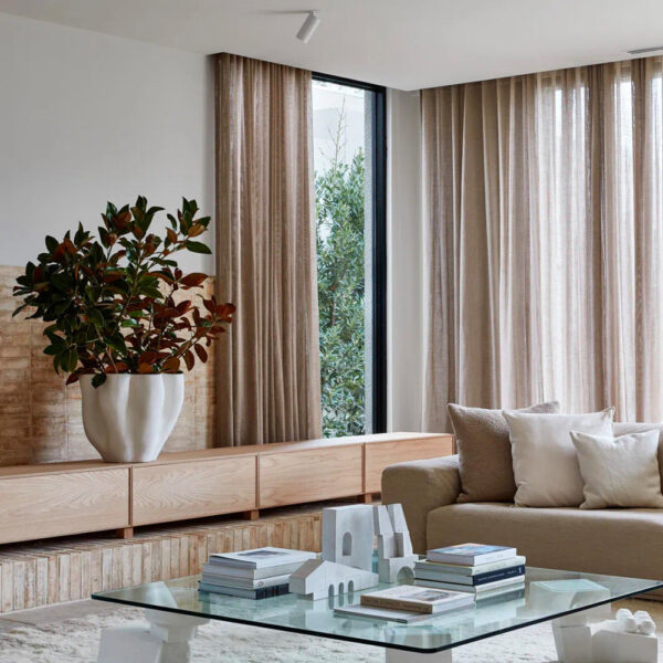 Grommet Lille Linen Memory Trained Blackout Curtains Natural Modern Pale Blue Aqua Custom Drapes - Image 7