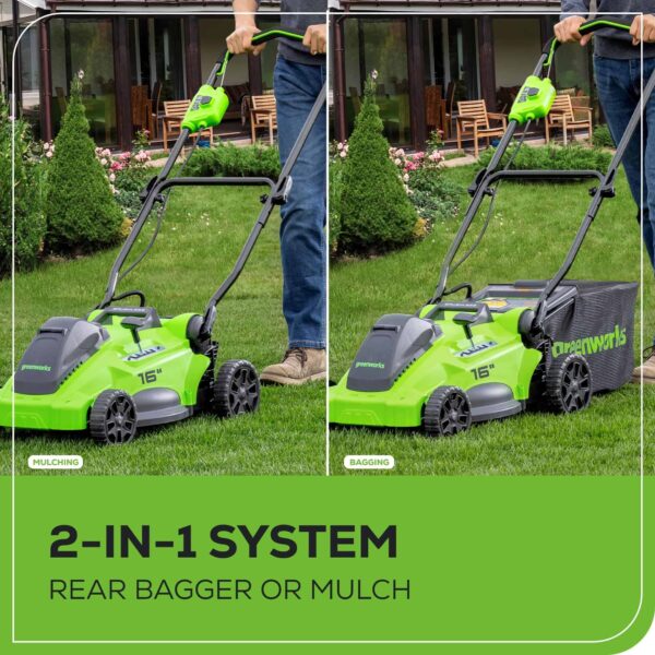 40V 16  Brushless Cordless (Push) Lawn Mower (75+ Compatible Tools), 4.0Ah Battery and Charger Included - Image 7