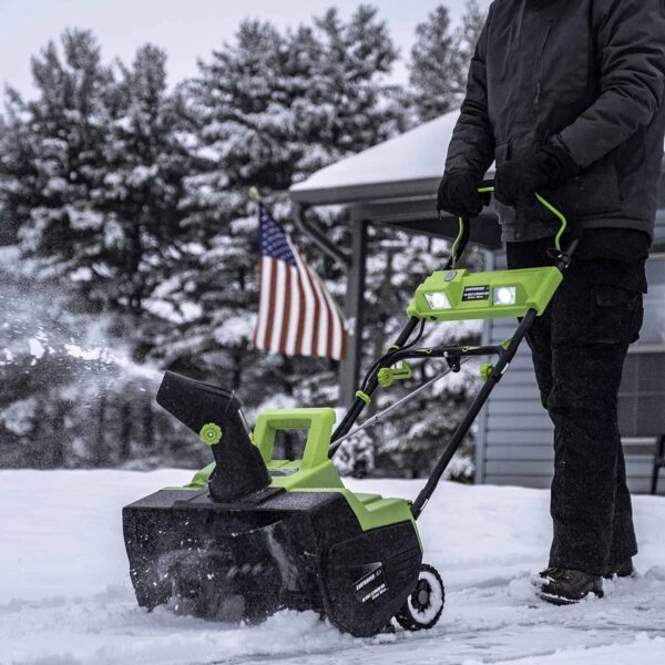 Earthwise SN74022 22  40V Cordless Electric Snow Thrower, (4.0AH Battery   Charger Included) - Image 6