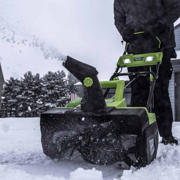 Earthwise SN74022 22  40V Cordless Electric Snow Thrower, (4.0AH Battery   Charger Included) - Image 7