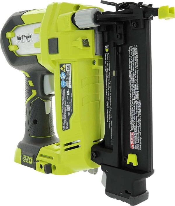 Ryobi P320 Airstrike 18 Volt One+ Lithium Ion Cordless Brad Nailer (Battery Not Included, Power Tool Only) - Image 4