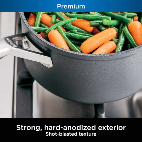 C30235 Foodi NeverStick Premium 3.5-Quart Saucepan, Slate Grey - Image 7