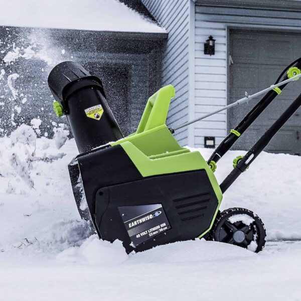 Earthwise SN74022 22  40V Cordless Electric Snow Thrower, (4.0AH Battery   Charger Included) - Image 9