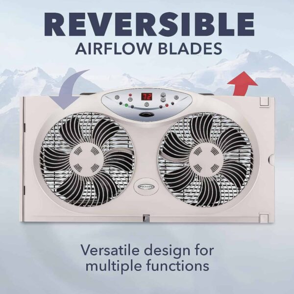 Bionaire 8.5  Digital Window Fan w/ Remote | Cool   Exhausts Air - Image 2