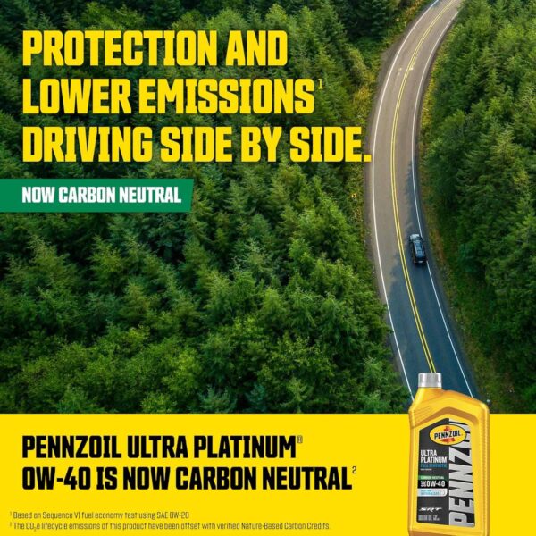 Pennzoil Ultra Platinum (6x1qt): Full Syn 0W-40, Extreme Protection, Case Deal - Image 7